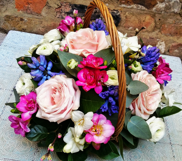 Fragrant Flower Basket - HTM506 - Yeomans Flowers