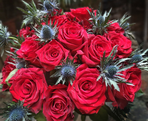 Red Roses Arrangemant - Yeomans Flowers