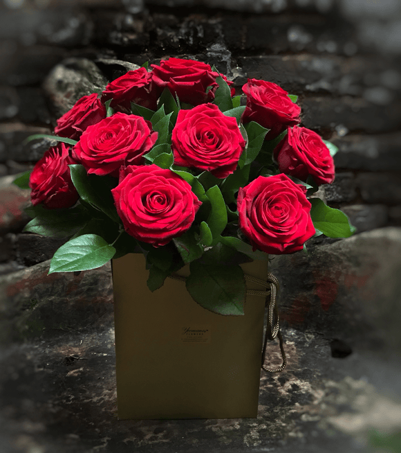 Luxury Red Roses Bouquet - Yeomans Flowers
